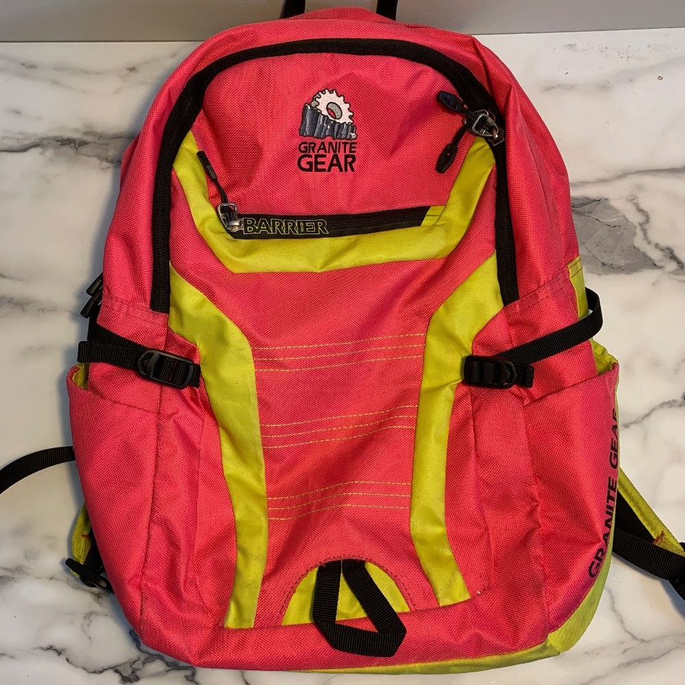 Granite Gear Barrier Pink and Yellow Backpack